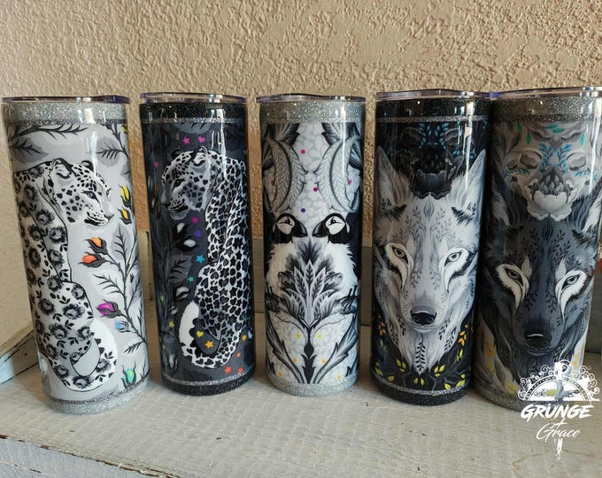 Custom Order Tula Pink Graywork 20oz Tumbler