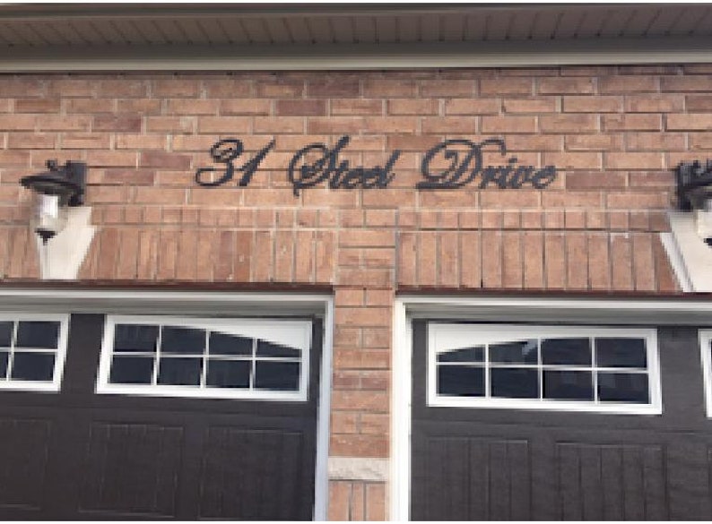 Custom Script Home Address Cursive House Numbers & Letters Etsy