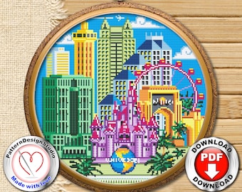 Scarica il PDF dello schema punto croce Orlando, schemi punto croce, schema croce, schemi punto punto croce mondo