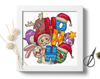 Christmas Cross Stitch Pattern Kids cross stitch Holiday cross stitch DIY Christmas crafts Embroidery designs Digital file PDF download