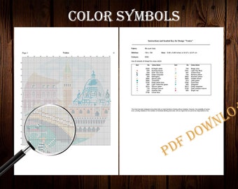 Shanghai #P35 Cross Stitch Embroidery Pattern Instant Download