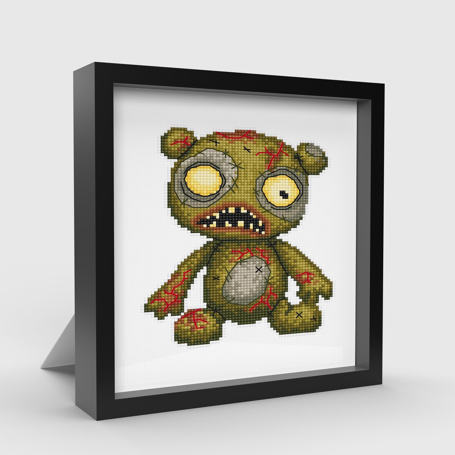 Scary Halloween Zombies Cross Stitch Pattern PDF, Creepy Spooky Cross ...