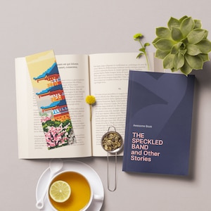 Cross stitch bookmark pattern Nature Landscape cute cross stitch Handmade bookmark embroidery beginners Gift for book lover Digital file PDF