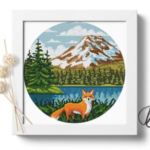 Lassen Volcanic National Park #P99 Cross Stitch Embroidery PDF Pattern Download | Stitching | Cross Stitch Embroidery | Cross Designs