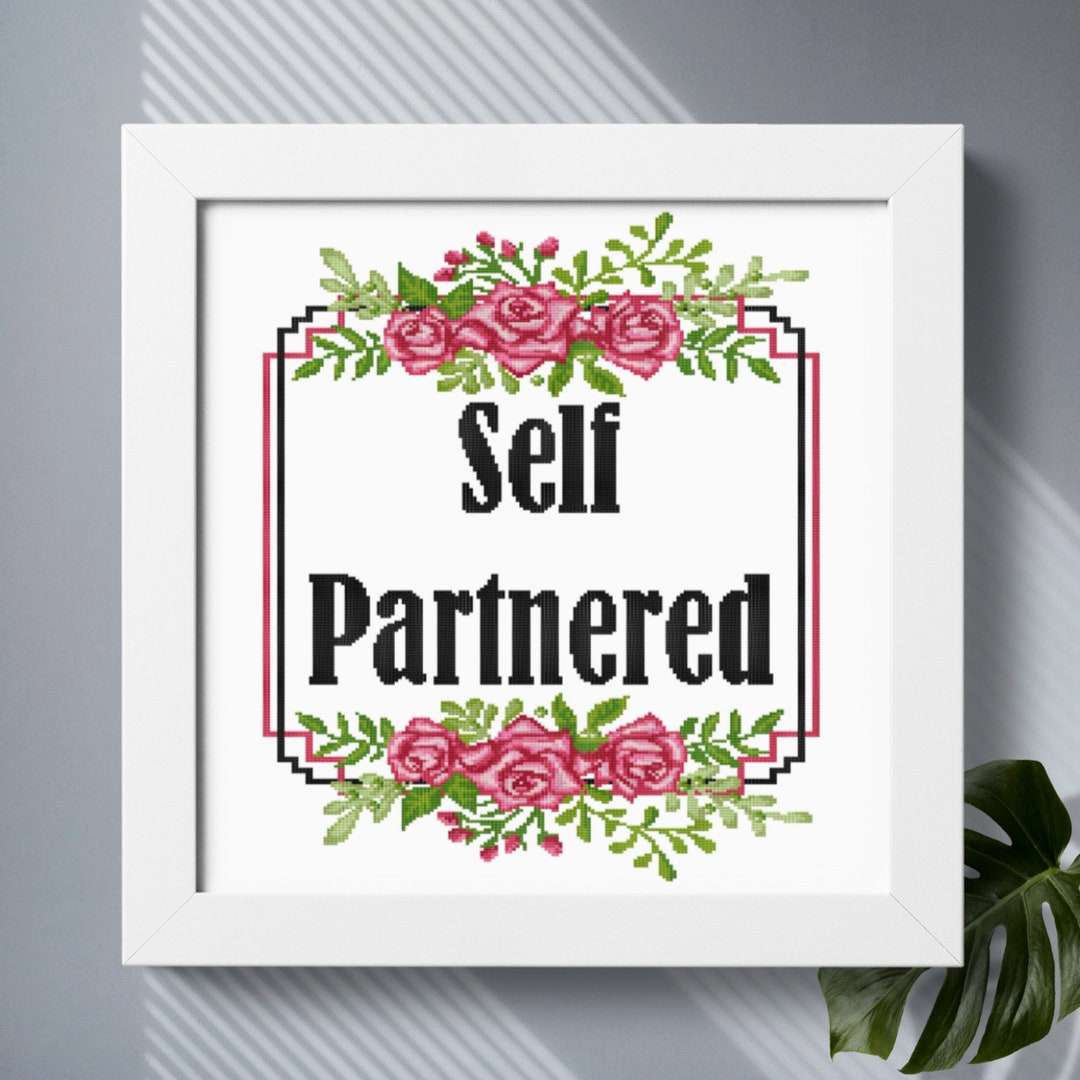 Funny Quote Cross Stitch Pattern PDF Flower Wreath Floral Frame Easy ...