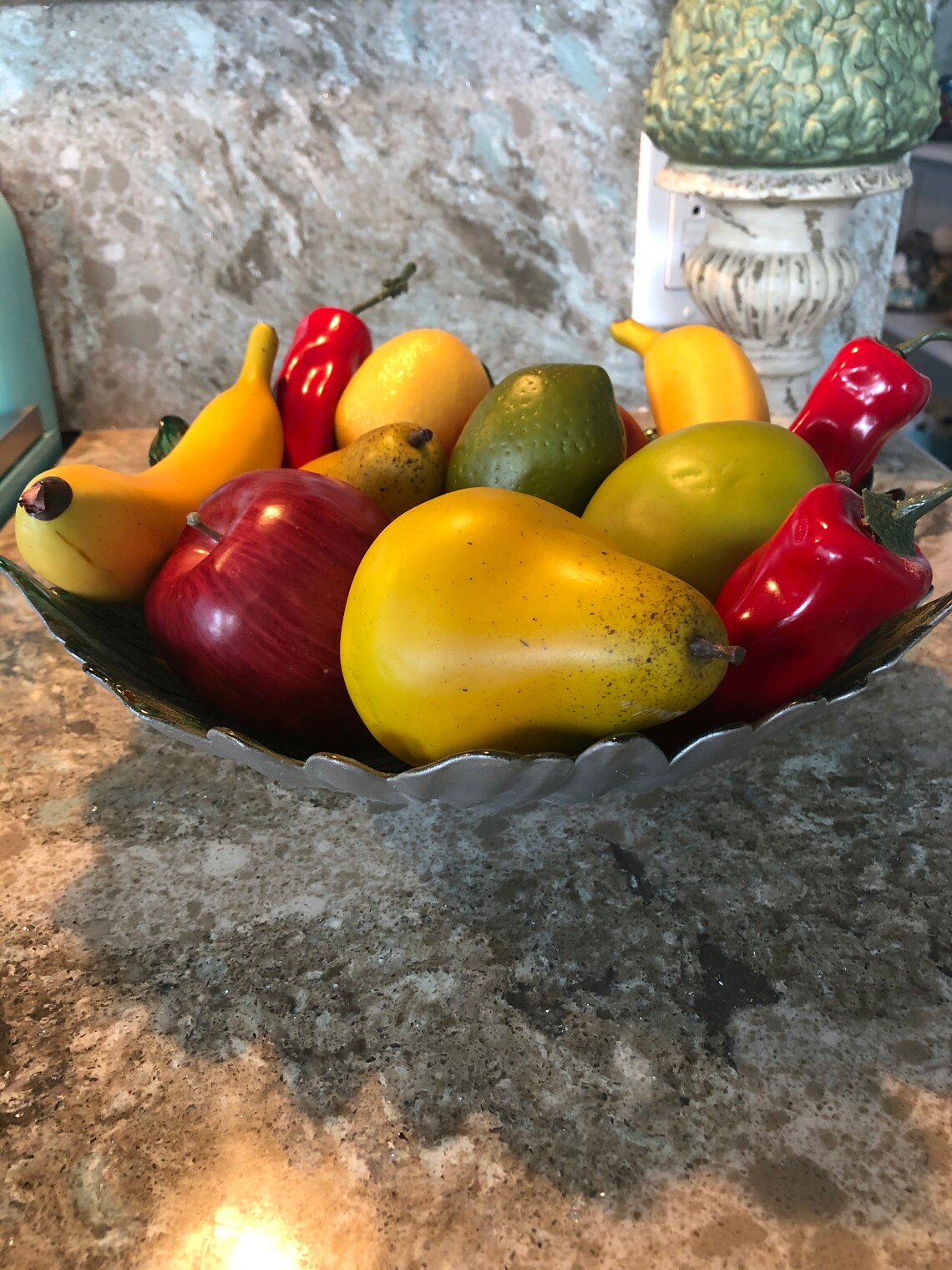 Faux fruit bowl filler fall decor Etsy