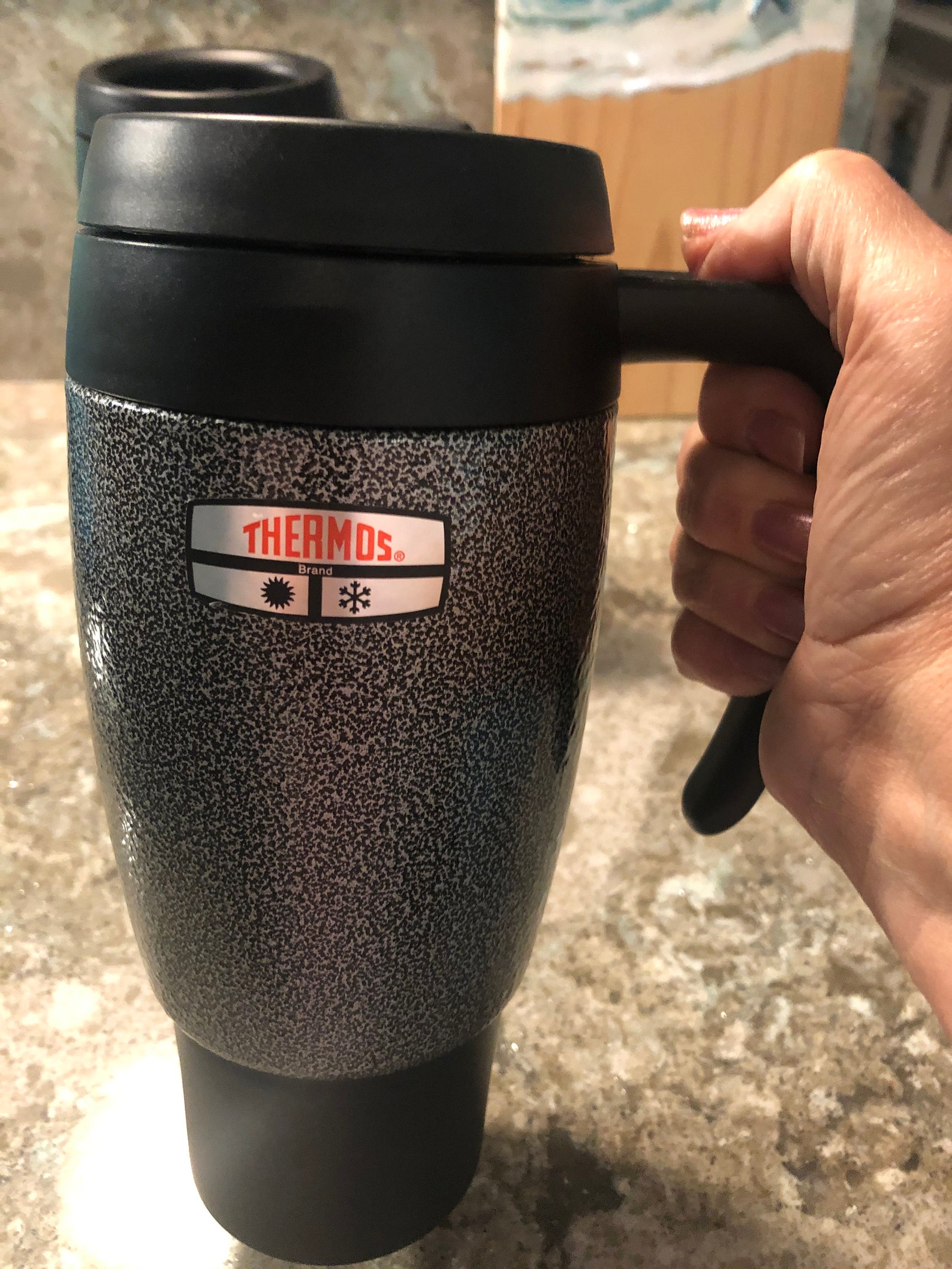 how to put thermos travel mug back together