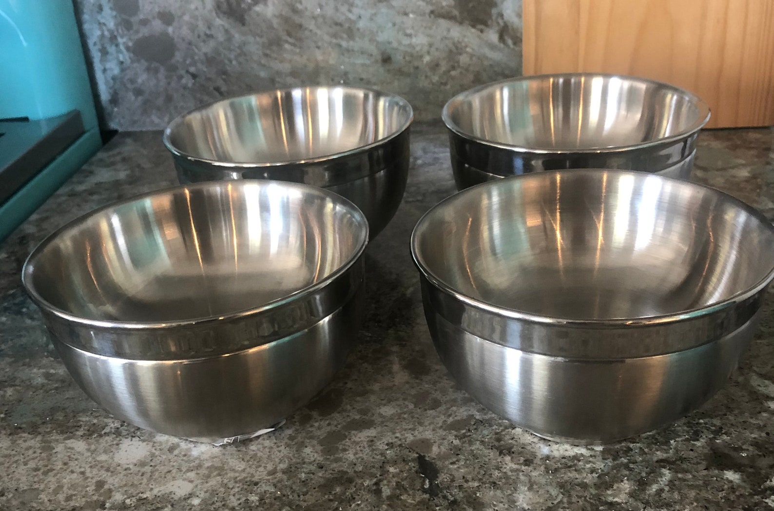 Stainless steel double wall insulated bowls set of 4 Etsy