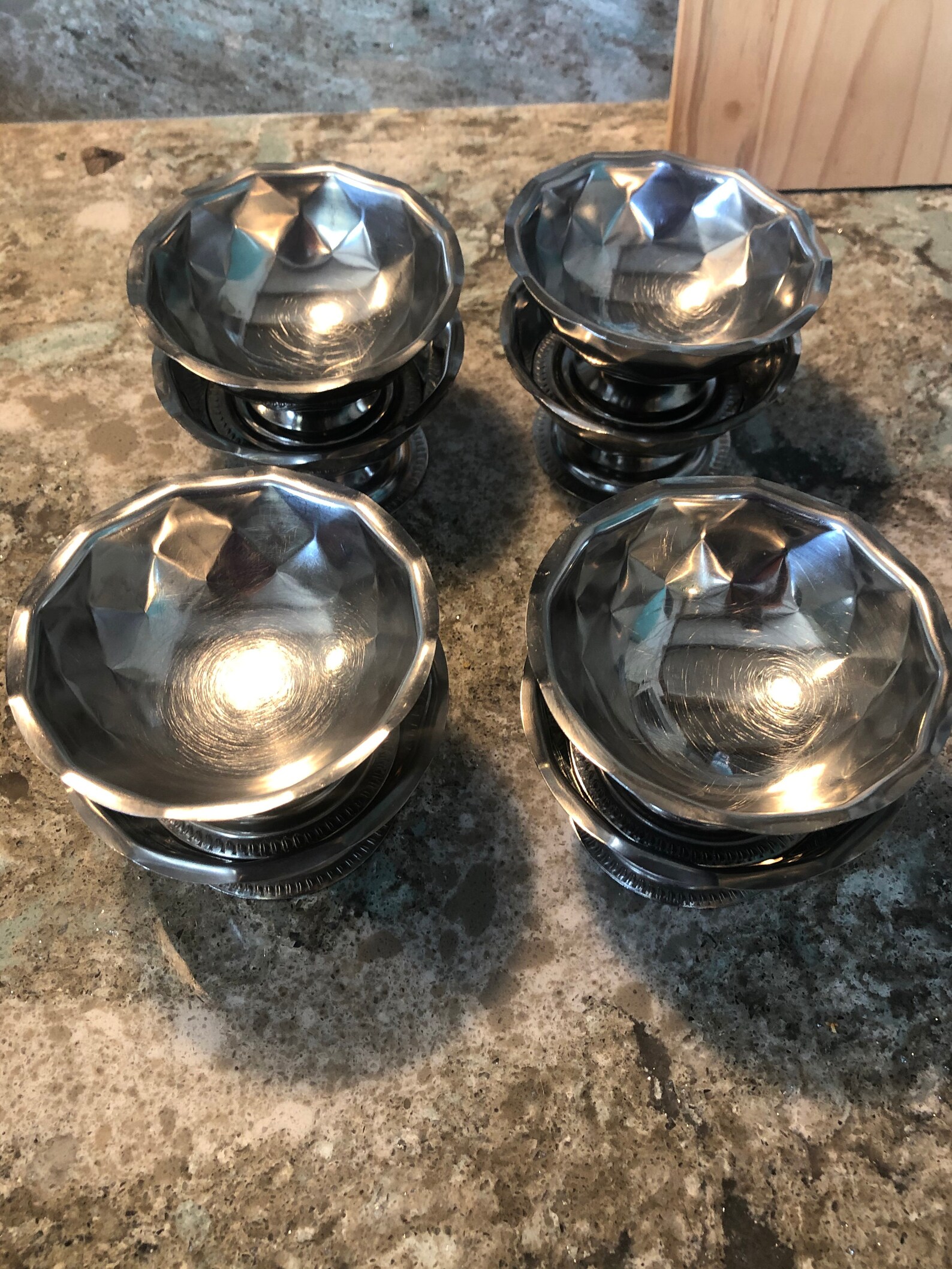 Stainless Steel dessert bowls set of 8 Etsy