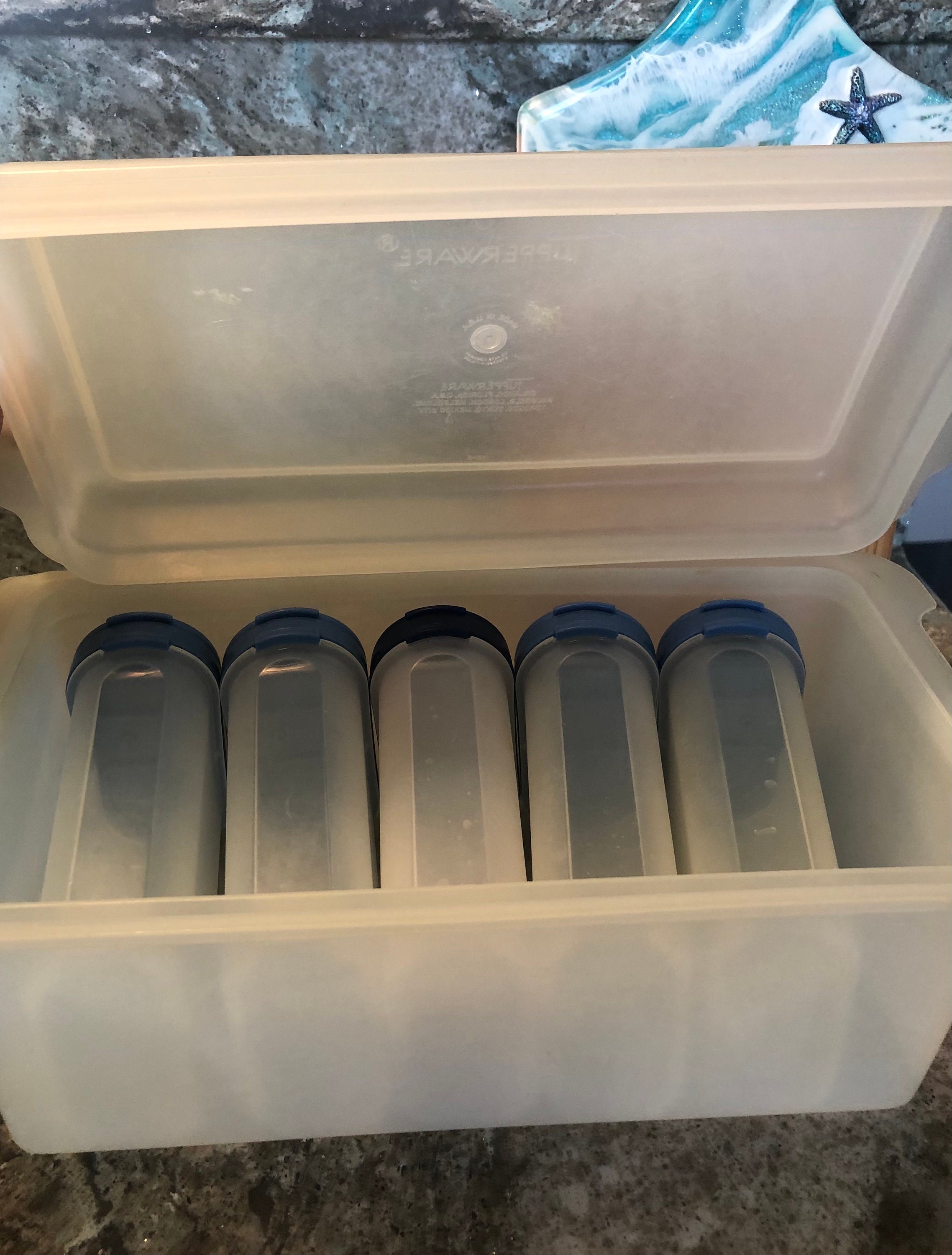 Tupperware Spice Jars with storage container Etsy