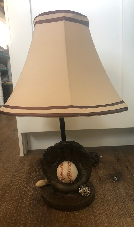 Vintage Baseball Lamp With Shade Etsy