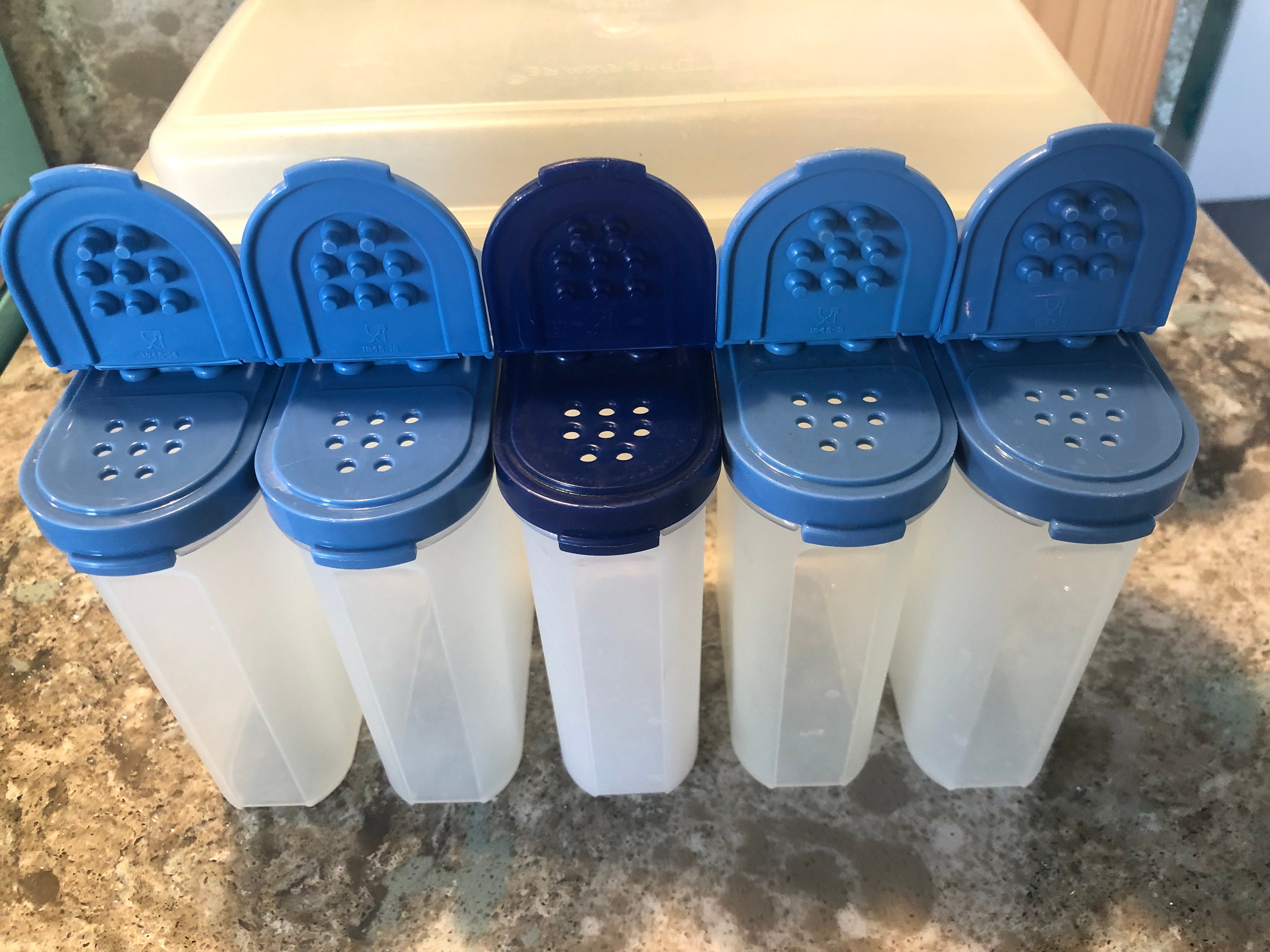 Tupperware Spice Jars with storage container Etsy