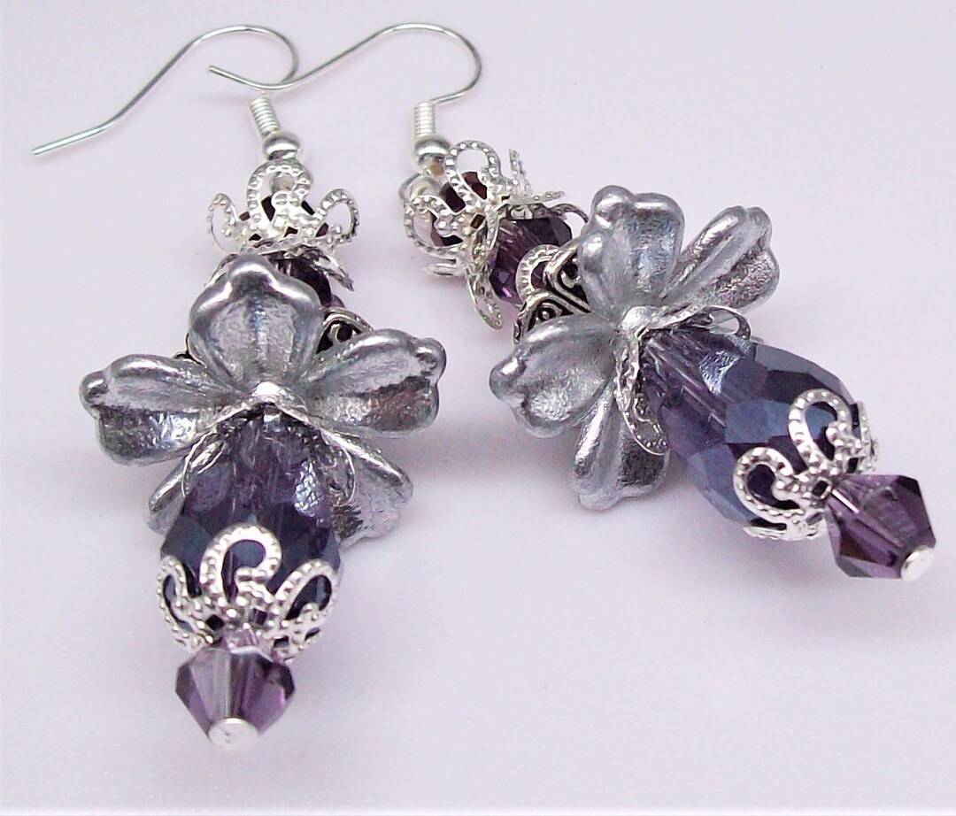 Vintage Pendant Earrings in Bracelet Design