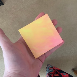 Gradient painting on small canvas