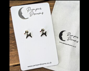 CHRISTMAS EARRINGS | Christmas Reindeer Stud Earrings | Festive Stocking Filler Gift | Fun Christmas Jewellery | Secret Santa Gift