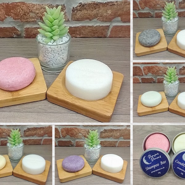 HANDMADE SHAMPOO BAR & Conditioner Bar Duo Set | Vegan Hair Care | Zero Waste Hair Care | Plastic Free Solid Shampoo And Conditioner Bars