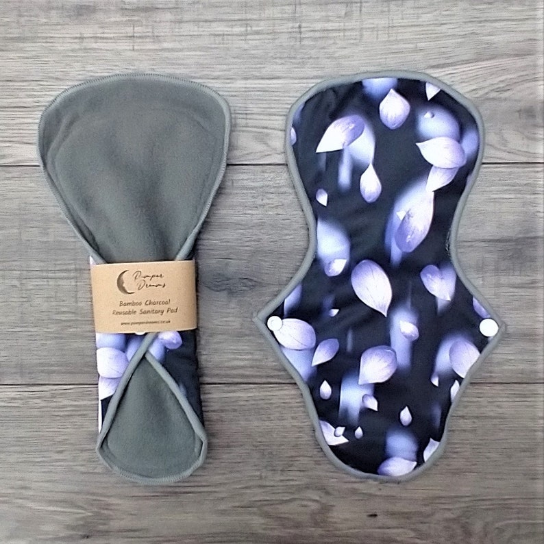 Maxi Size 28cm Reusable Bamboo Charcoal Sanitary Pads Panty Etsy