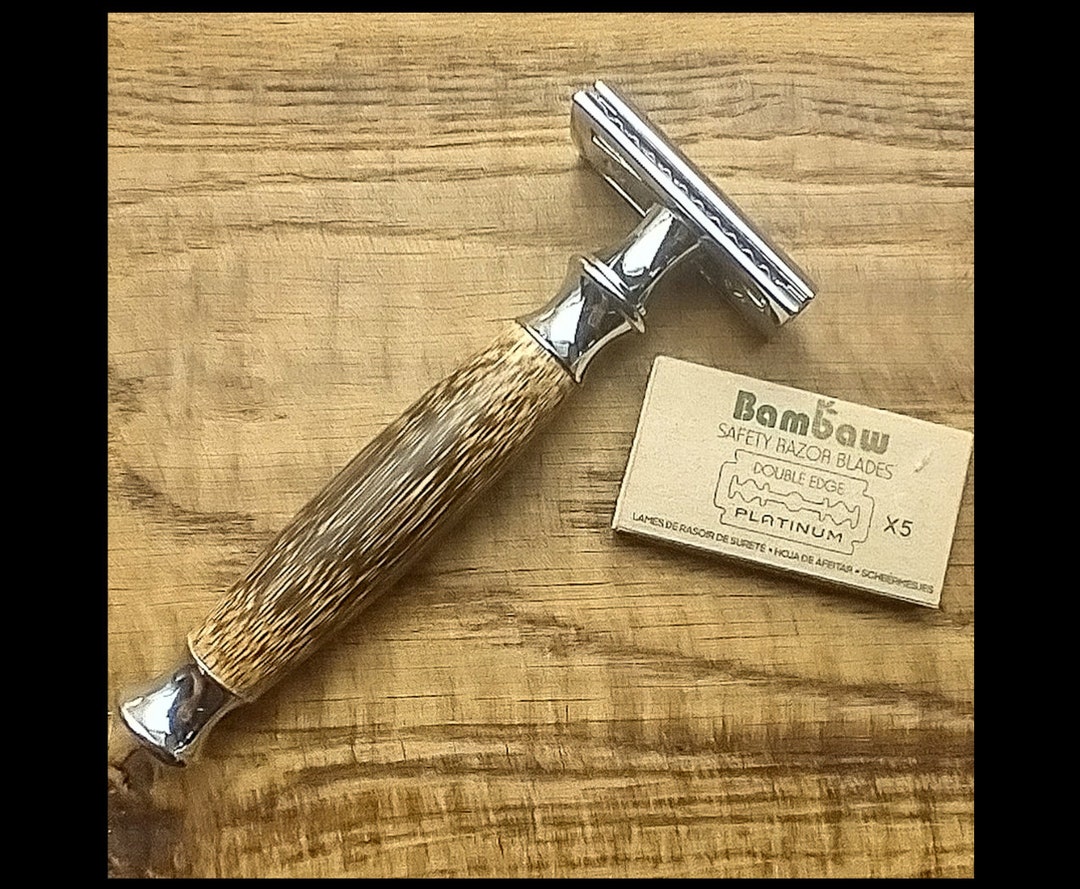 BAMBOO HANDLE RAZOR Double Edge Safety Razor Zero Waste Etsy UK