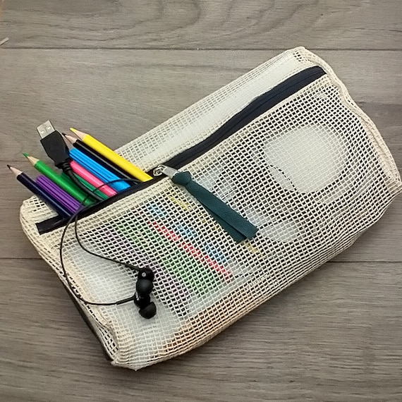 Byfulldesign Eco Friendly Coated Mesh Zipper Pencil Case