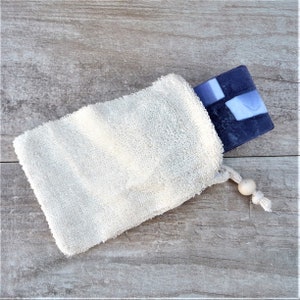 SOAP SAVER BAG | Natural Ramie Soap Bag | Exfoliating Soap Saver Bag |  Drawstring Soap Pouch | Plastic Free Soap Saver Bag | Zero Waste Bag