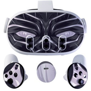 Easy-to-Apply Skin Sticker Kit compatible with Meta Quest 3 - Headset Boba Fett VR Accessories - Virtual Reality Protective Cover