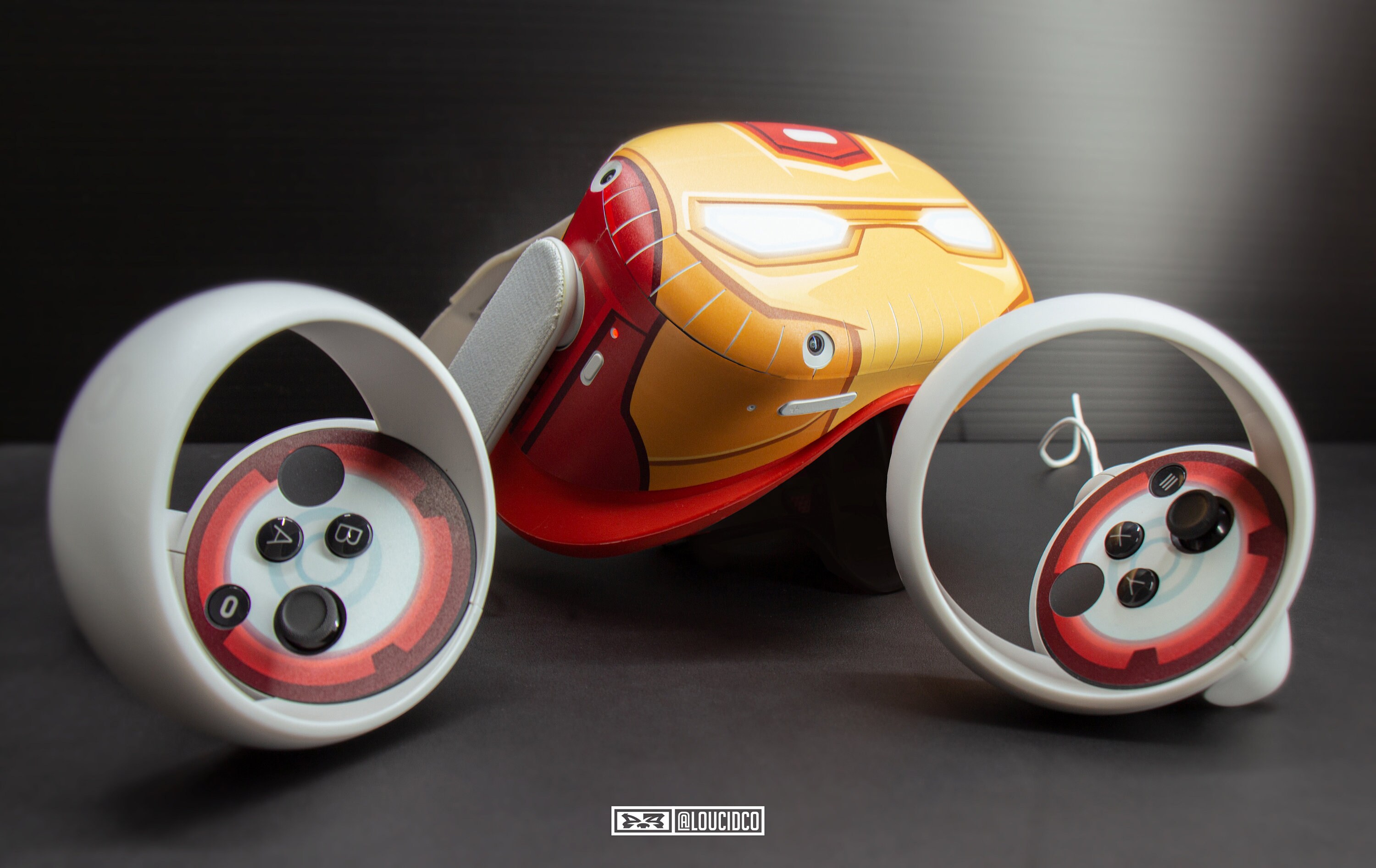 Iron Man Oculus Quest 2 Full Wrap Skin Decal VR Goggles Etsy