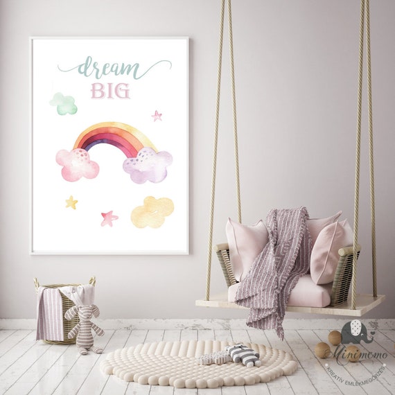 rainbow artwork for nursery