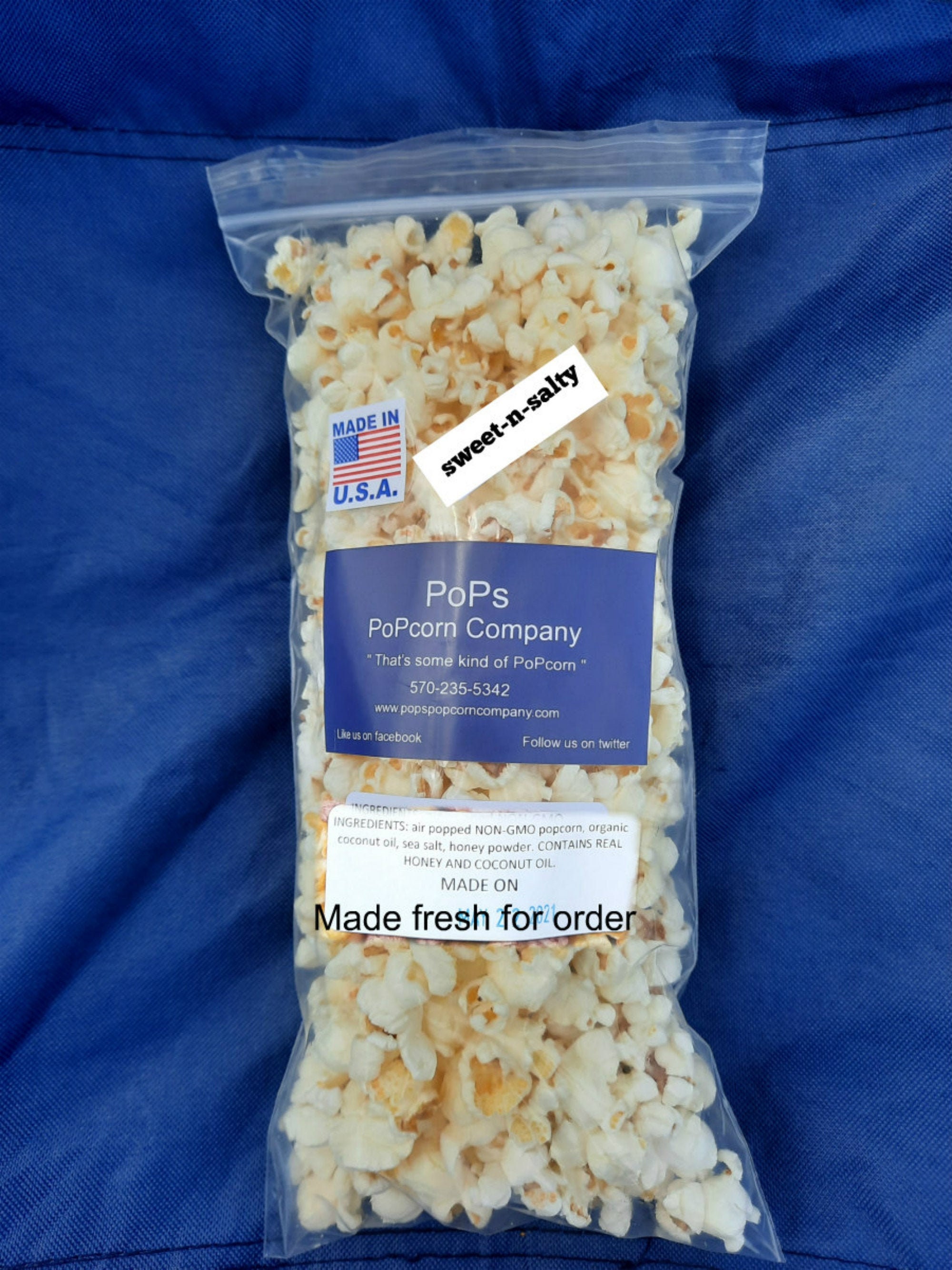 Pops Popcorn Company Sweet n Salty Popcorn Etsy