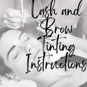 Lash and Brow Tint Instructions, Lash Tint, Brow Tint, Word Document, Tint Instructions for Trainer or technician
