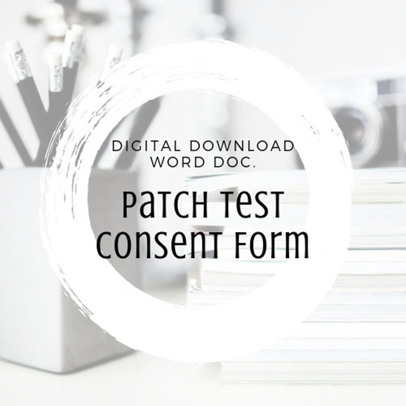 Patch Test consent form Microblading Permanent Makeup | Etsy