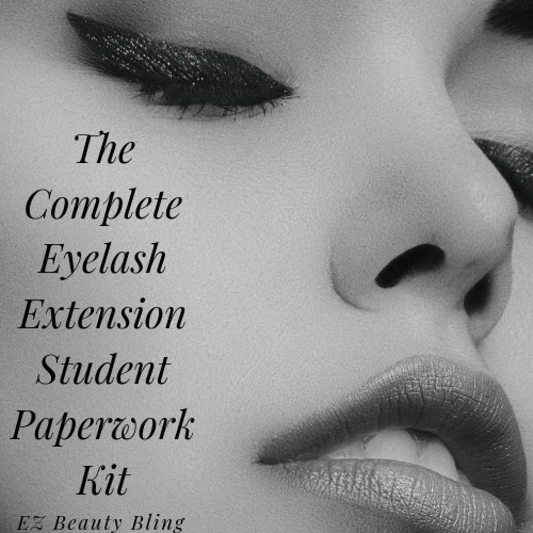 Eyelash Extension Training Paperwork Kit, Digital Download, Paperwork