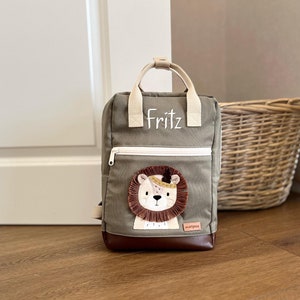 Children's backpack lion; kindergarten backpack