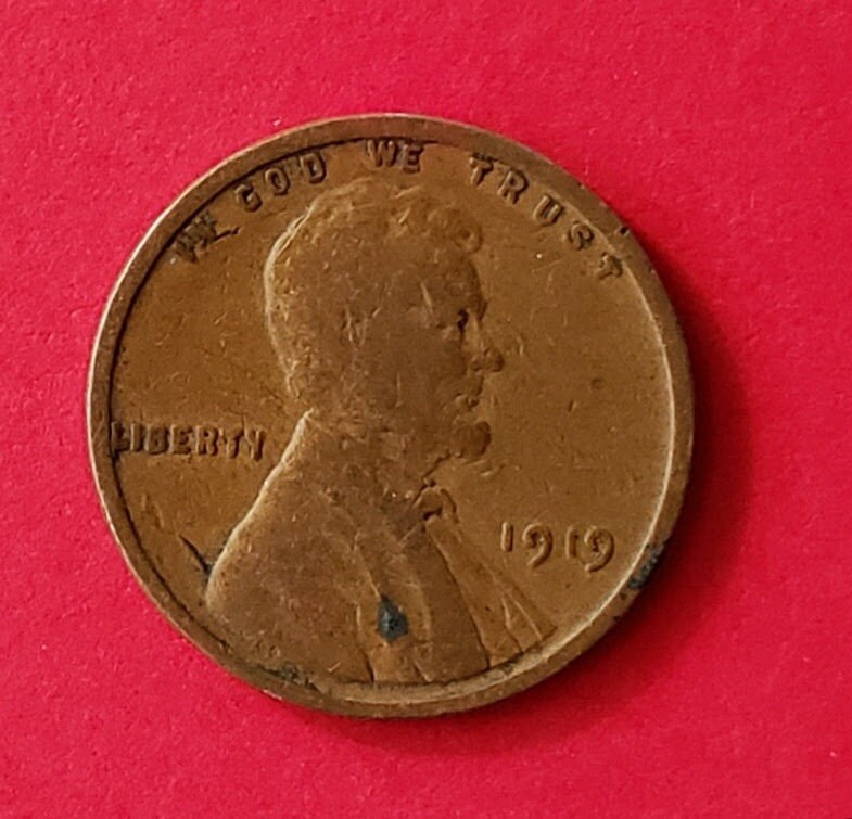 1919 penny no mint mark brown Lincoln Memorial cent Etsy