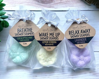 Shower Steamers, Natural Handmade Shower Bombs 2pk, Gifts for Women and Men, Shower Fizzies, Shower Melts, Spa Gift, Graduation gift