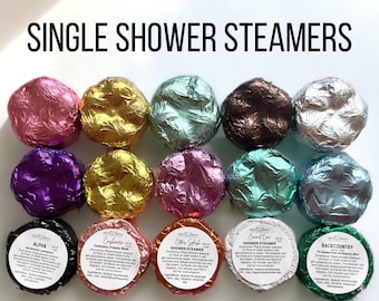 Individual Wrapped Shower Steamers,  Gifts for mom, women, Stocking Stuffers, Single Shower Bombs, Spa Gift Party Favors, Mothers Day Gift
