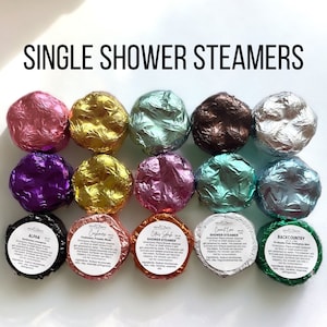 Individually Wrapped Shower Steamers, Single Shower Bombs, Stocking Stuffers, Spa Gift Party Favors