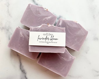 Lavender Bloom, Lavender Artisan Soap | Lavender Shea Butter Soap Bar, Herbal Soap