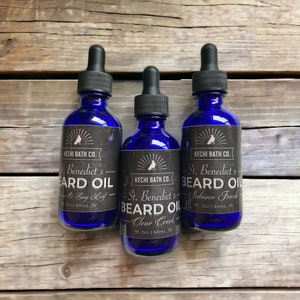 St. Benedict’s Premium Beard Oil | Organic Beard Care, Gift for Father, Stocking Stuffer gift for him,  Husband Boyfriend Gift