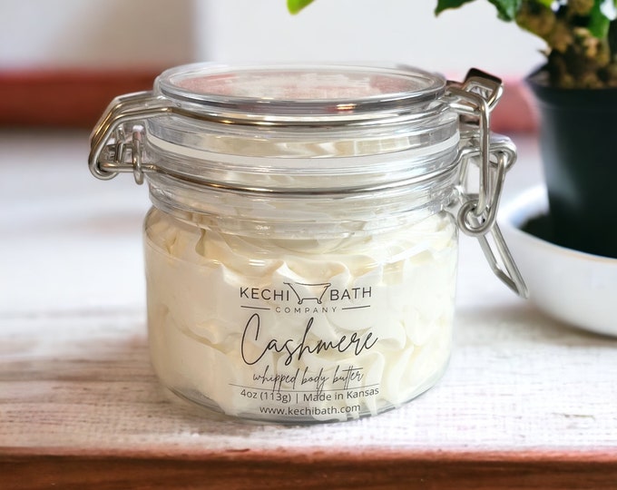 WHIPPED BODY BUTTER | Gift for her, Moisturizing Cream, Organic Skincare, Care Package For Her, Spa Gifts for Women