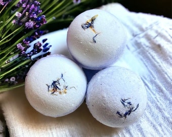 Lavender Dreams Bath Bomb | Aromatherapy Bath bombs, gifts, for women, Calming gift set for her, lavender essential oil bath soak