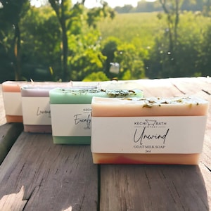 Goat Milk Soap made with Essential Oils | Handmade Natural Goats Milk Bar Soap, organic soap