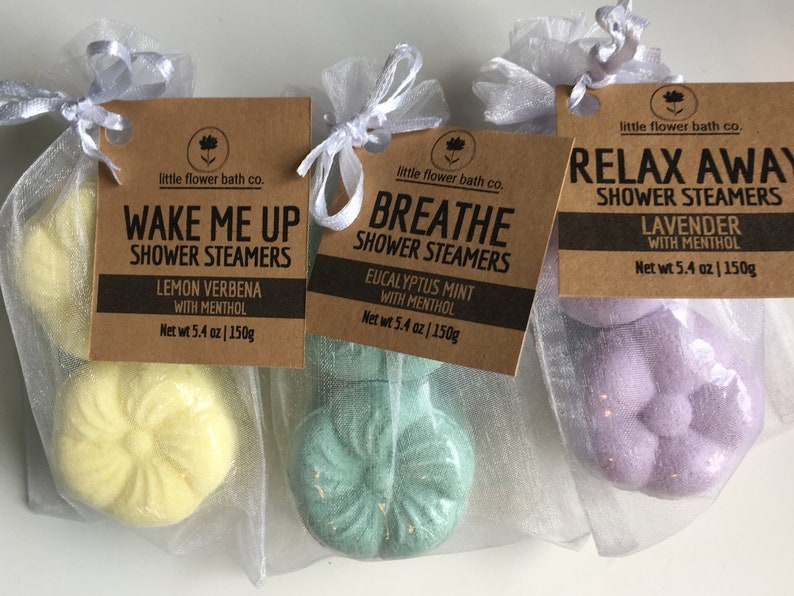 Aromatherapy Shower Bombs Natural Handmade Shower Steamers Etsy