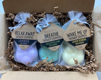 Shower Steamers Spa Gift Set, Mothers Day Gift, Gift for Wife, Shower Bombs Gifts for Women, graduation gift, handmade shower bombs