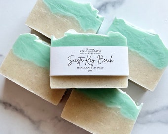 Siesta Key Beach Artisan Soap | Handmade Soap | Natural Ocean Soap | Beach House Gift | Summer Gift, party favors