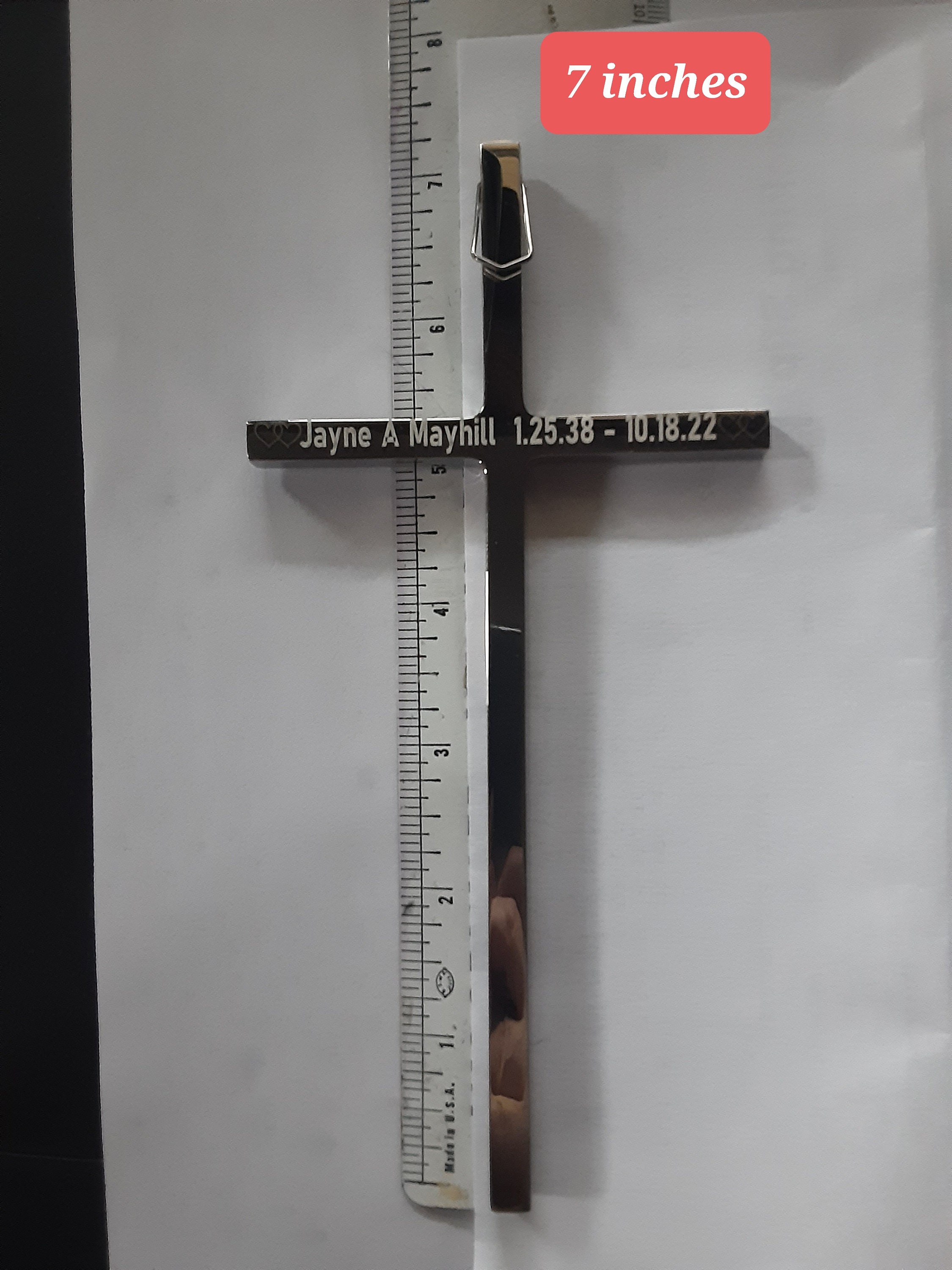 Croce cristiana rovesciata in acciaio inossidabile 304 croce di san pietro grandi pendenti all'ingrosso
