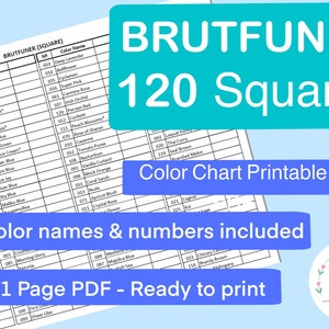 Brutfuner 520 Oily Colored Pencils DIY Color Swatch Book Style 1