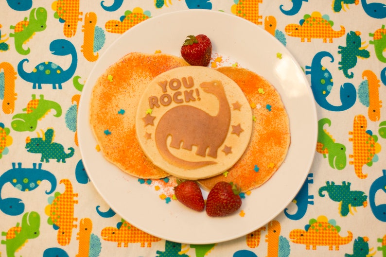 Dinosaur Your Rock Silicone Pancake Mold Etsy