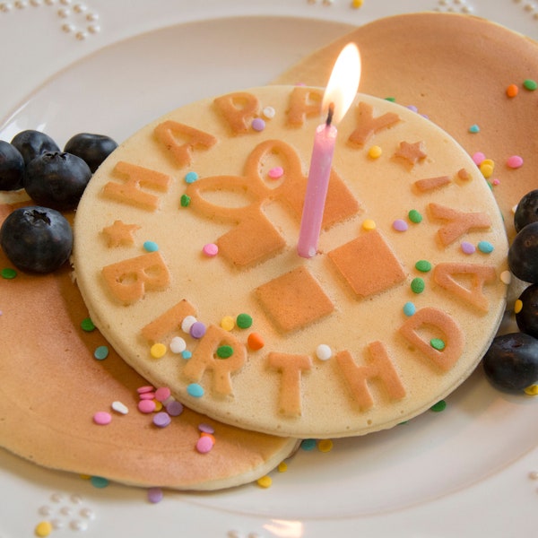 Happy Birthday Silicone Pancake Mold