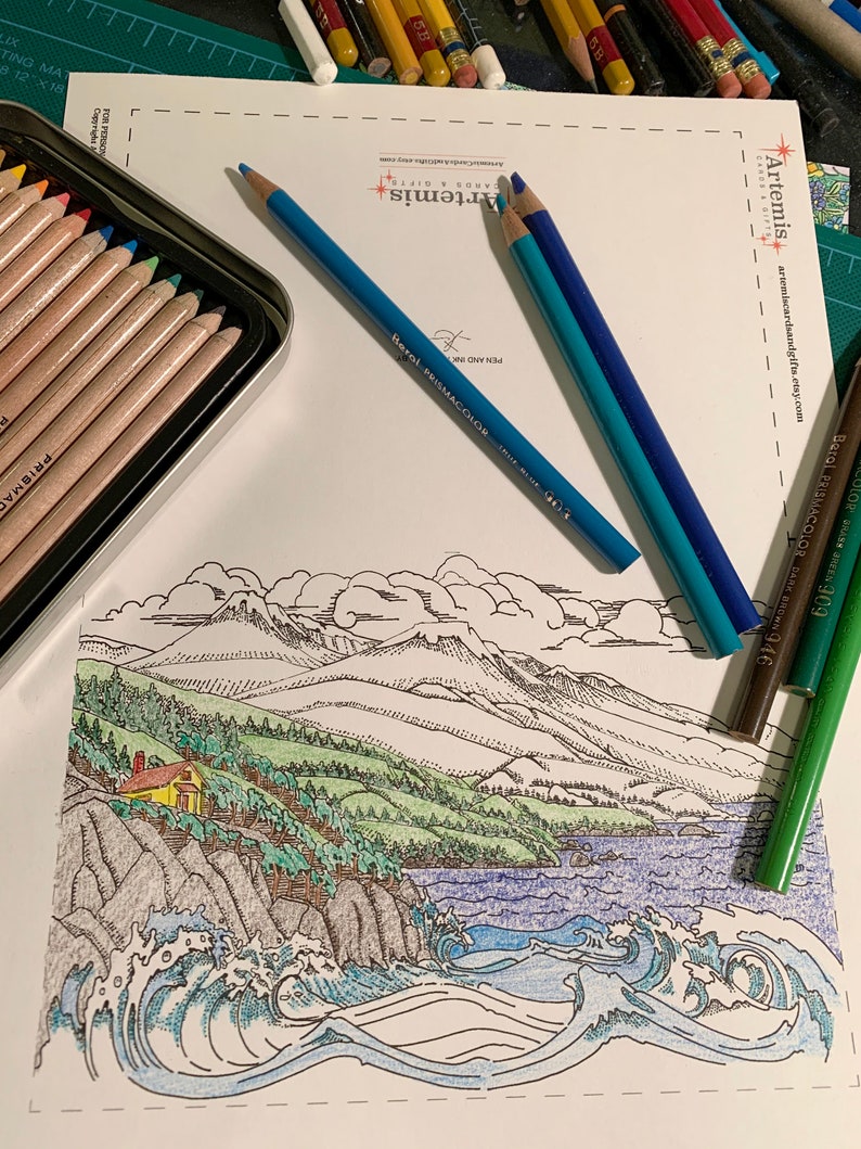 Printable Personalized Coloring Birthday Card Make Your Own - Etsy