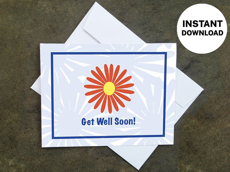 Make Your Own Get Well Card Printable